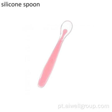 Treinamento de comida para bebê Silicone Feeding Spoon